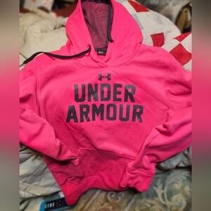Womens Under Armour Hot Pink Hoodie